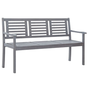 vidaXL Loveseat Accent Patio Bench Furniture with Cushion Eucalyptus Wood-29