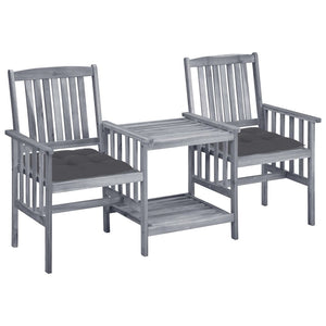 vidaXL Patio Bistro Set Table and Chairs Conversation Set Solid Acacia Wood-0