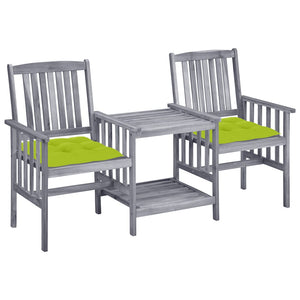 vidaXL Patio Bistro Set Table and Chairs Conversation Set Solid Acacia Wood-29