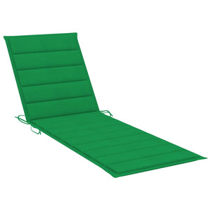 vidaXL Patio Lounge Chair Sunbed Sunlounger with Cushion Solid Acacia Wood-78