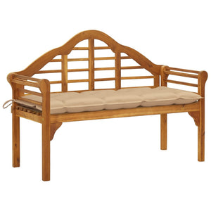 vidaXL Patio Queen Bench Outdoor Garden Bench with Cushion Solid Wood Acacia-46