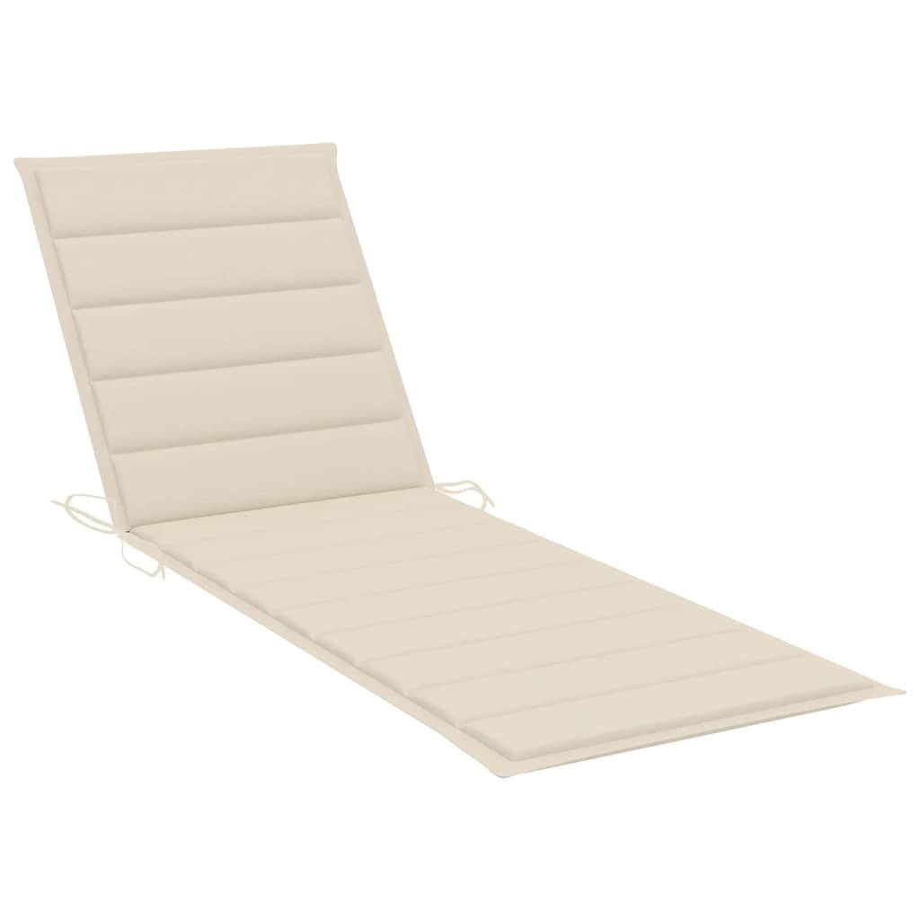 vidaXL Patio Lounge Chair Porch Sunbed Poolside Sunlounger with Cushion Bamboo-63