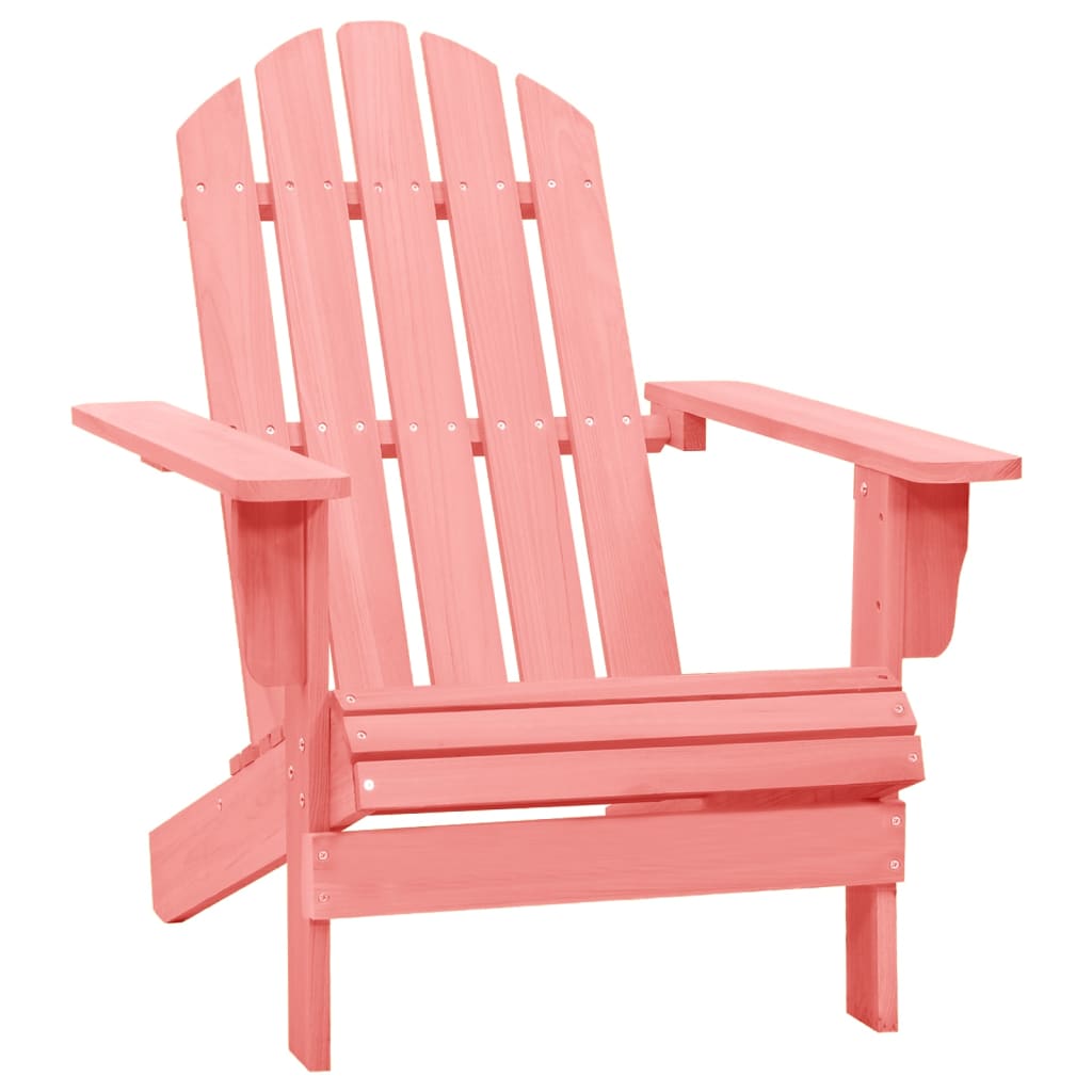 vidaXL Adirondack Chair Lounge Patio Lawn Chair for Garden Solid Wood Fir-10