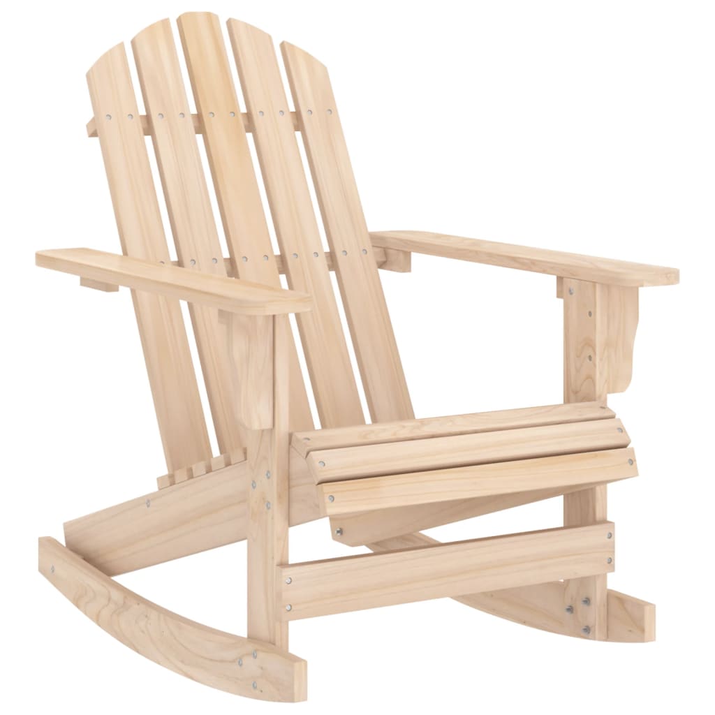 vidaXL Adirondack Rocking Chair Lounge Patio Chair for Garden Solid Wood Fir-0