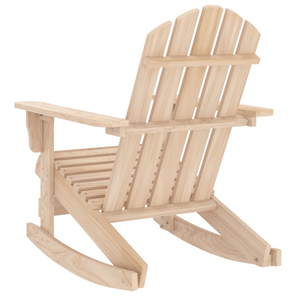 vidaXL Adirondack Rocking Chair Lounge Patio Chair for Garden Solid Wood Fir-11