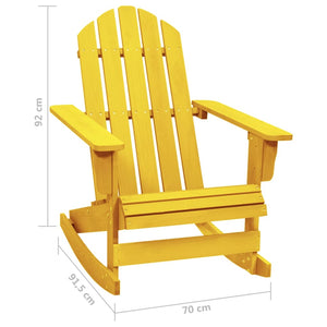 vidaXL Adirondack Rocking Chair Lounge Patio Chair for Garden Solid Wood Fir-19