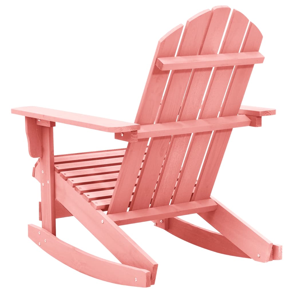 vidaXL Adirondack Rocking Chair Lounge Patio Chair for Garden Solid Wood Fir-29