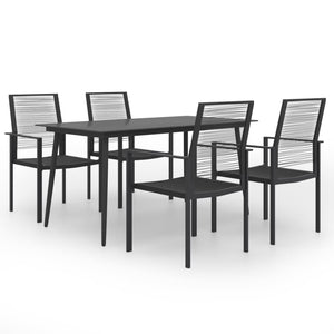 vidaXL Patio Dining Set Garden Outdoor Table and Chair Furniture 5/7 Piece-1