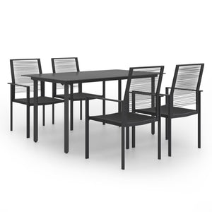 vidaXL Patio Dining Set Garden Outdoor Table and Chair Furniture 5/7 Piece-1