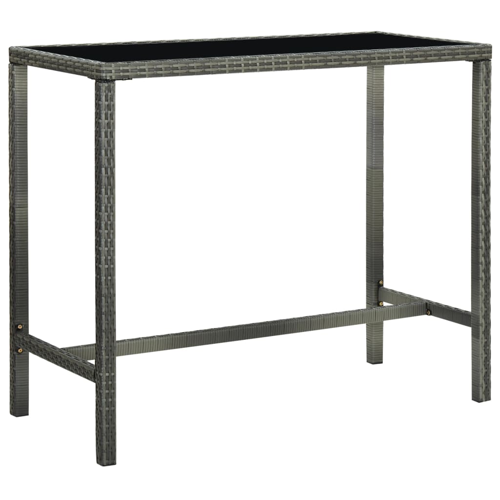 vidaXL Patio Bar Set Bar Table and Stools Patio Furniture Set Poly Rattan-25