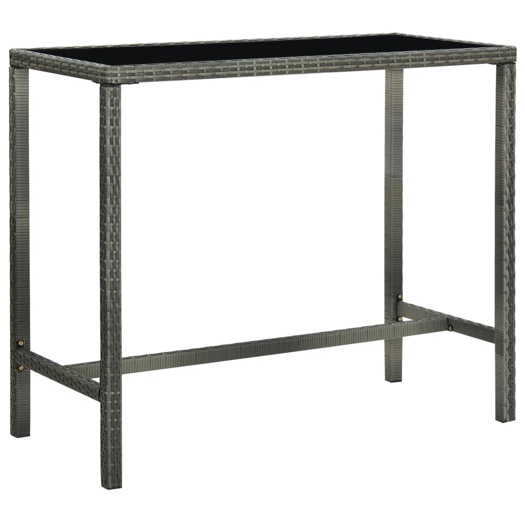 vidaXL Patio Bar Set Bar Table and Stools Patio Furniture Set Poly Rattan-22