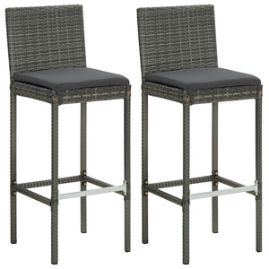 vidaXL Patio Bar Set Bar Table and Stools Patio Furniture Set with Cushions-20