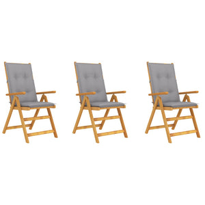 vidaXL Outdoor Recliner Chairs Patio Chair with Cushions Solid Wood Acacia-17