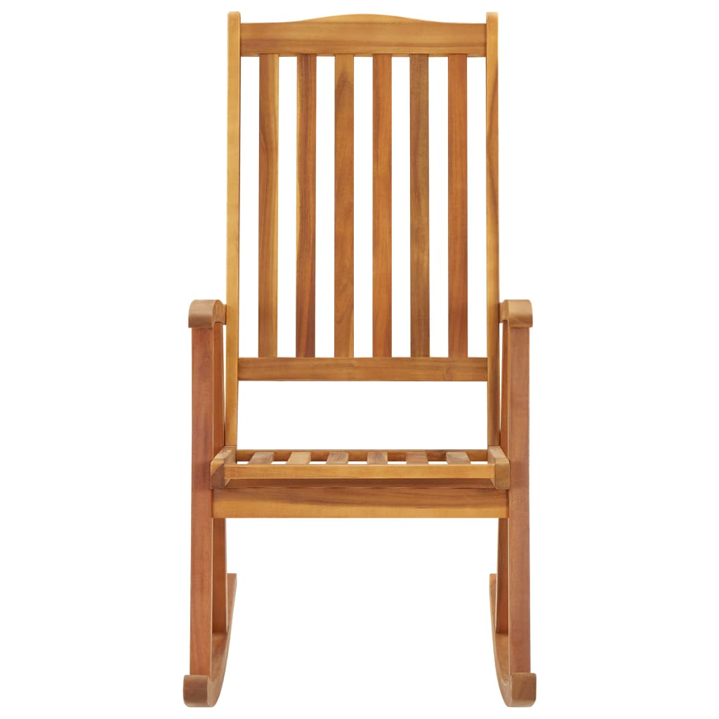 vidaXL Rocking Chair Outdoor Rocking Chair with Cushions Solid Wood Acacia-3