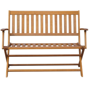 vidaXL Folding Garden Bench Outdoor Patio Bench with Cushion Solid Wood Acacia-6