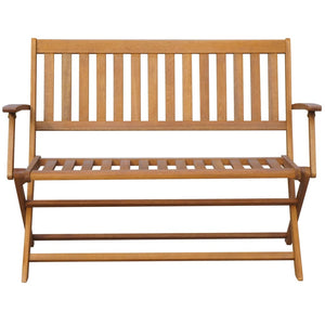 vidaXL Folding Garden Bench Outdoor Patio Bench with Cushion Solid Wood Acacia-22