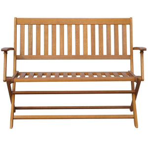 vidaXL Folding Garden Bench Outdoor Patio Bench with Cushion Solid Wood Acacia-33