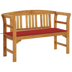 vidaXL Outdoor Patio Bench Garden Park Bench with Cushion Solid Wood Acacia-11