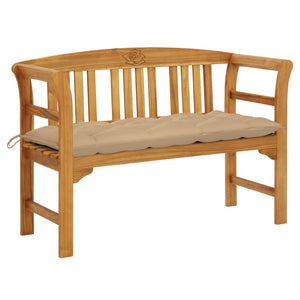 vidaXL Outdoor Patio Bench Garden Park Bench with Cushion Solid Wood Acacia-57