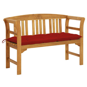 vidaXL Outdoor Patio Bench Garden Park Bench with Cushion Solid Wood Acacia-1