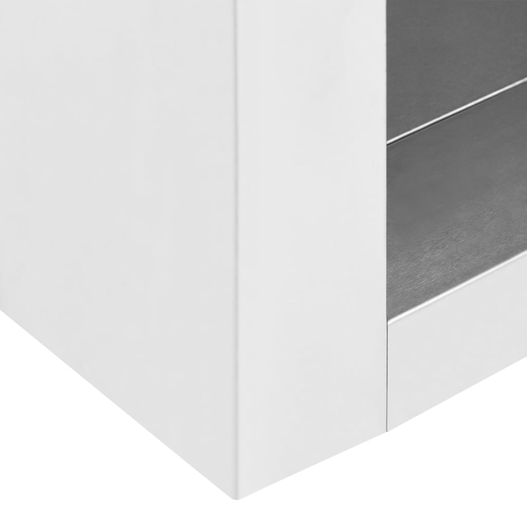 vidaXL Wall Cabinet Storage Cabinet Kitchen Wall Cupboard Stainless Steel-17