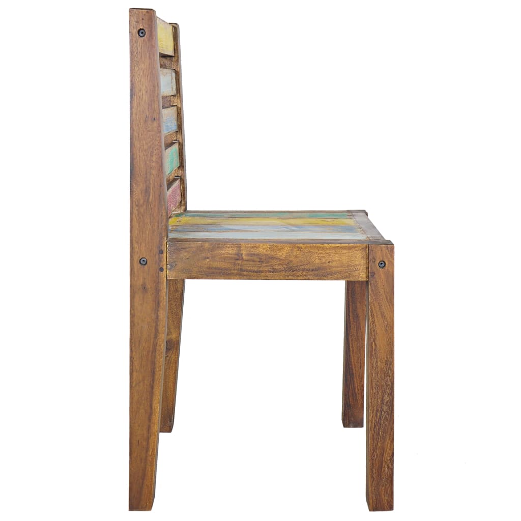 vidaXL Dining Chairs Accent Side Chair Reclaimed Wood Solid Reclaimed Wood-6