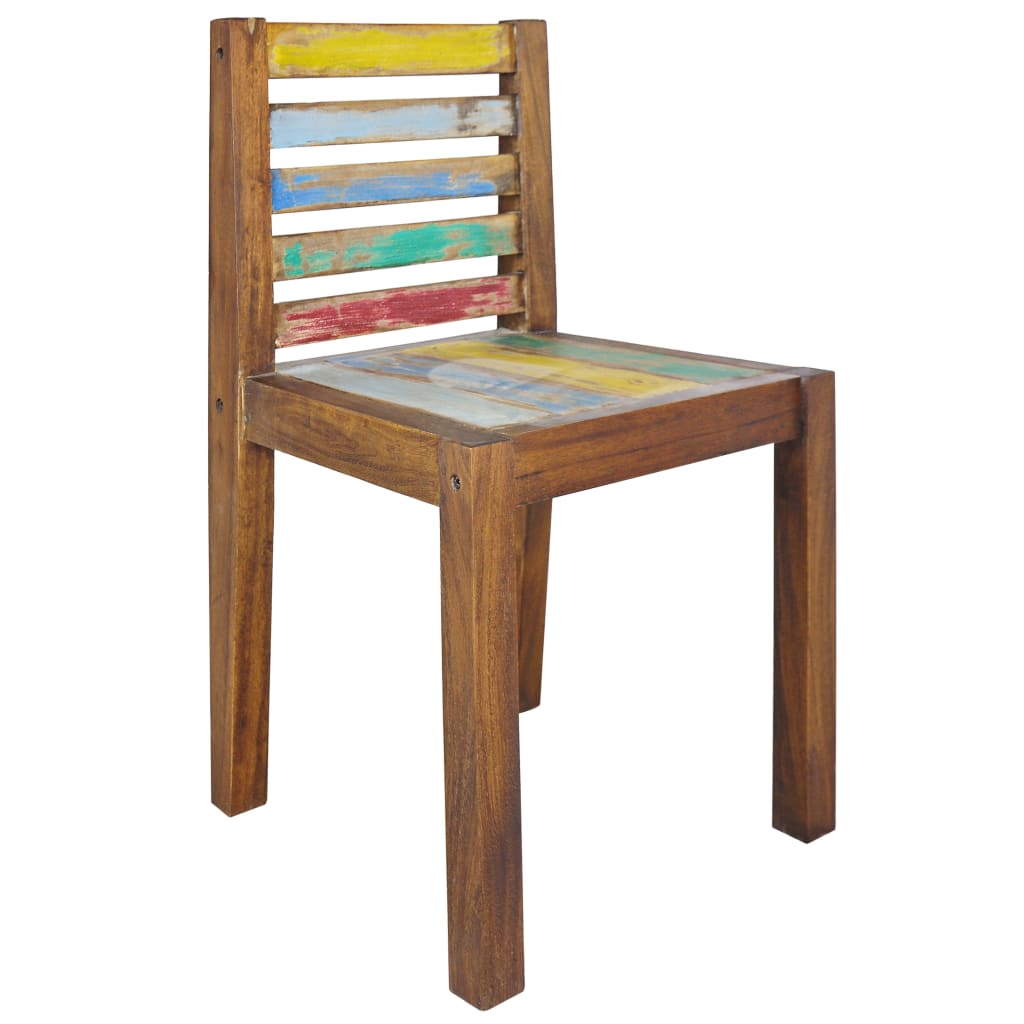 vidaXL Dining Chairs Accent Side Chair Reclaimed Wood Solid Reclaimed Wood-12