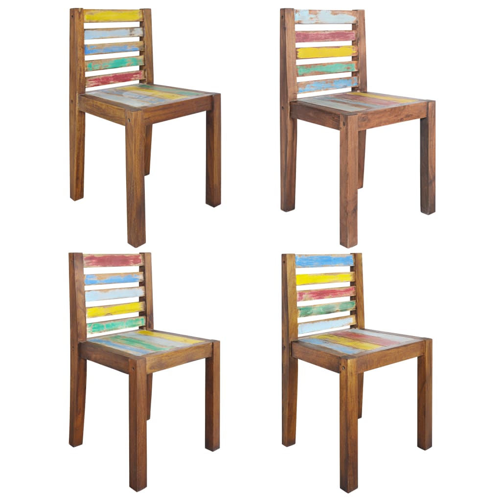 vidaXL Dining Chairs Accent Side Chair Reclaimed Wood Solid Reclaimed Wood-18