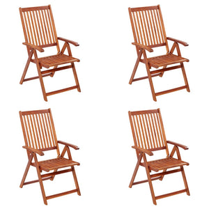 vidaXL Patio Folding Chairs Camping Garden Lawn Chair Solid Wood Acacia Brown-28