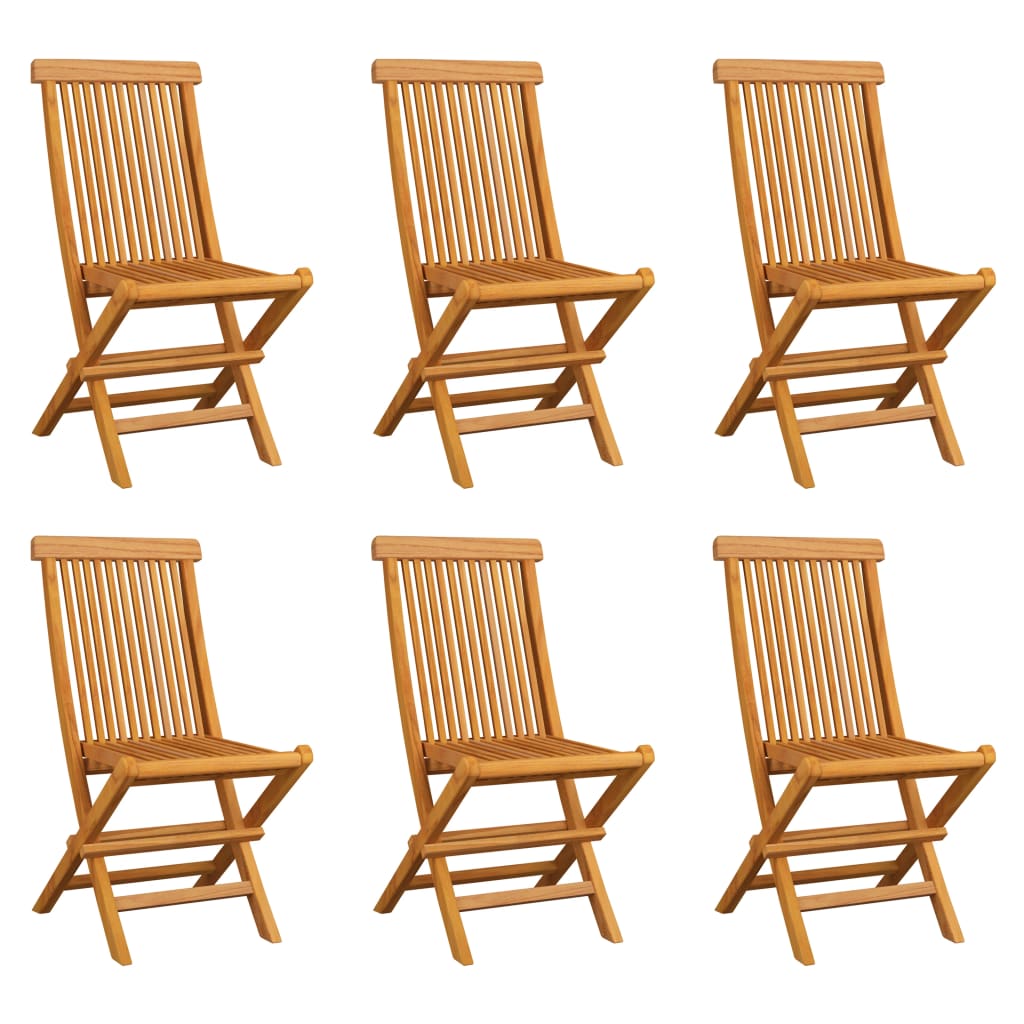 vidaXL Patio Folding Chairs Outdoor Garden Camping Lawn Chair Solid Wood Teak-18