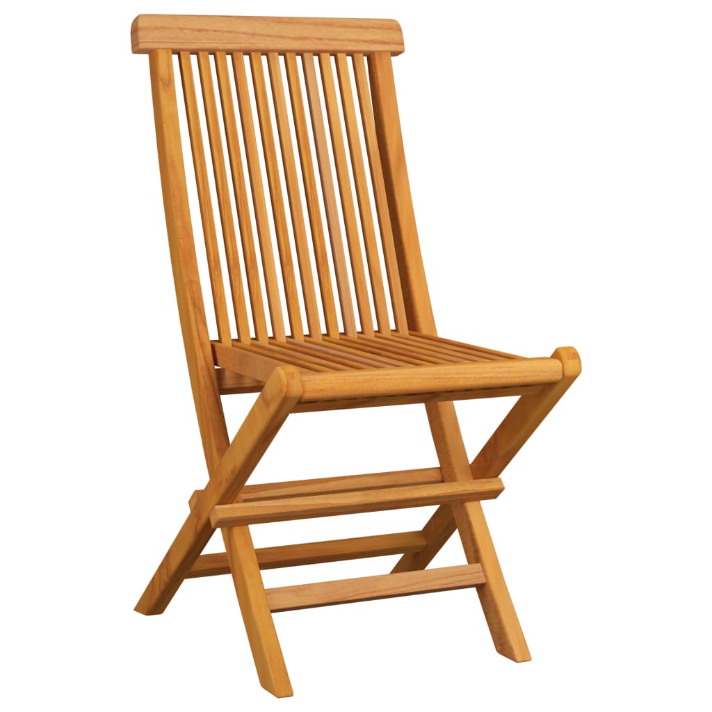 vidaXL Patio Folding Chairs Outdoor Garden Camping Lawn Chair Solid Wood Teak-21