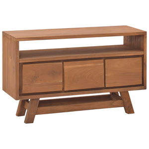 vidaXL TV Stand TV Unit Sideboard Home TV Console Media Unit Solid Teak Wood-9