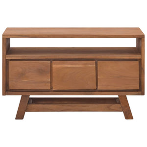 vidaXL TV Stand TV Unit Sideboard Home TV Console Media Unit Solid Teak Wood-2