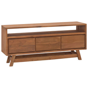 vidaXL TV Stand TV Unit Sideboard Home TV Console Media Unit Solid Teak Wood-1