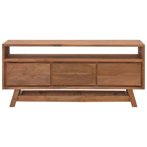 vidaXL TV Stand TV Unit Sideboard Home TV Console Media Unit Solid Teak Wood-10