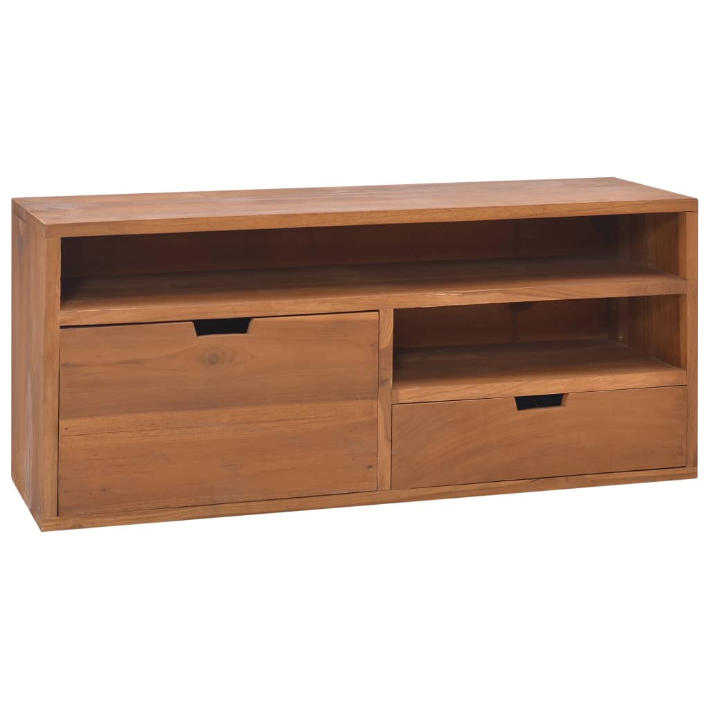 vidaXL TV Stand TV Unit Sideboard Home TV Console Media Unit Solid Teak Wood-0