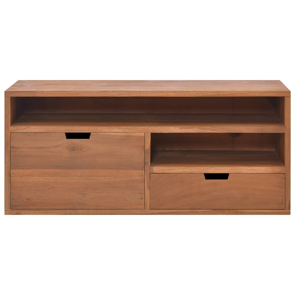 vidaXL TV Stand TV Unit Sideboard Home TV Console Media Unit Solid Teak Wood-11