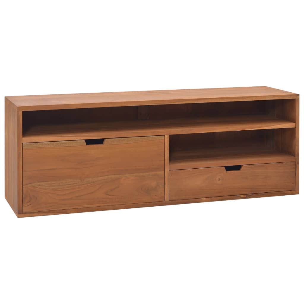 vidaXL TV Stand TV Unit Sideboard Home TV Console Media Unit Solid Teak Wood-3