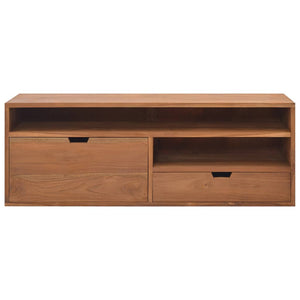 vidaXL TV Stand TV Unit Sideboard Home TV Console Media Unit Solid Teak Wood-15