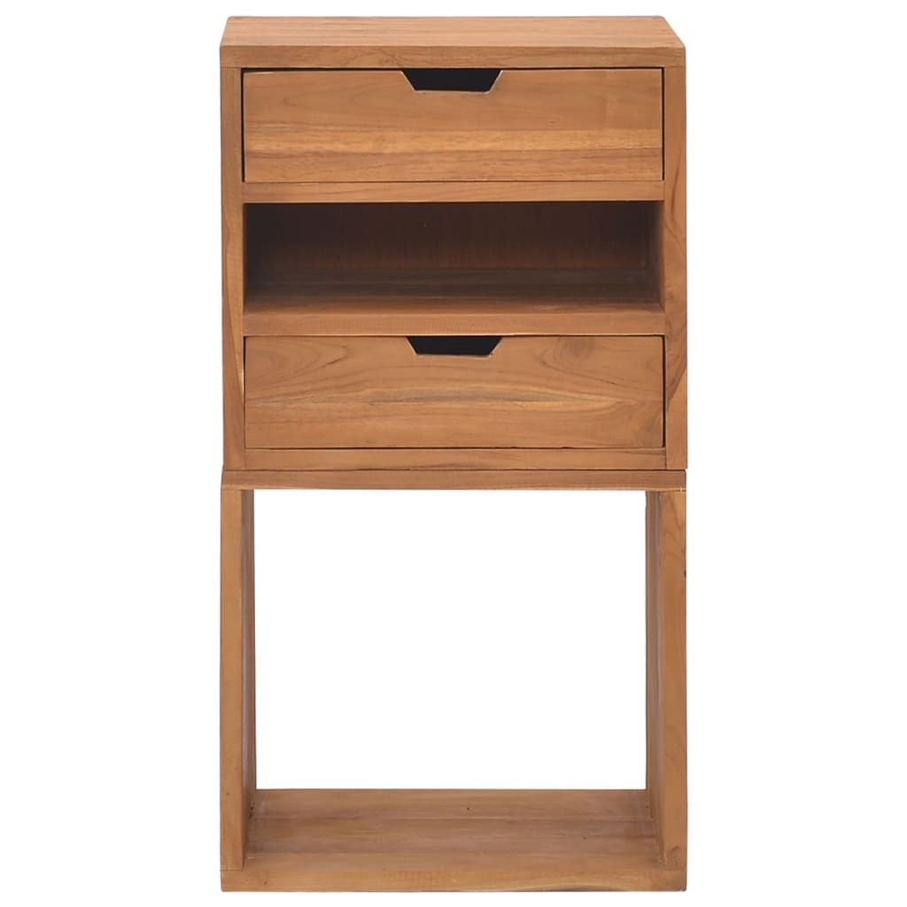 vidaXL Storage Cabinet 15.7"x11.8"x29.9" Solid Teak Wood-1