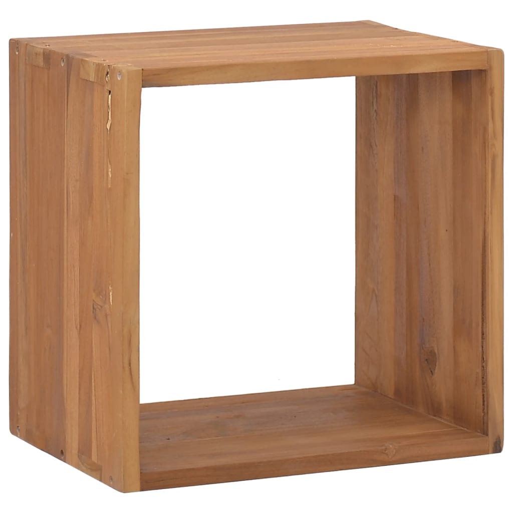 vidaXL Bedside Cabinet 15.7"x11.8"x15.7" Solid Teak Wood-0