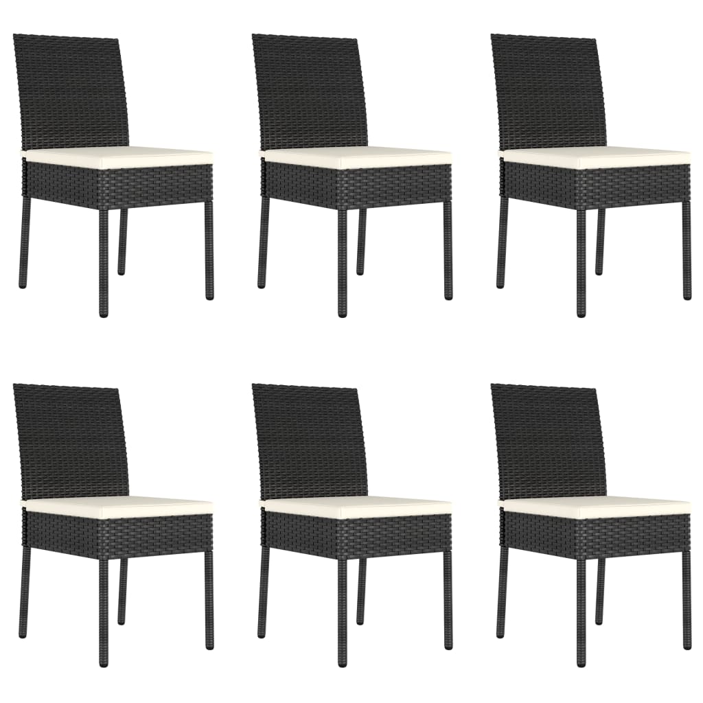 vidaXL Patio Dining Set Dining Table and Chairs Furniture Set Poly Rattan-33