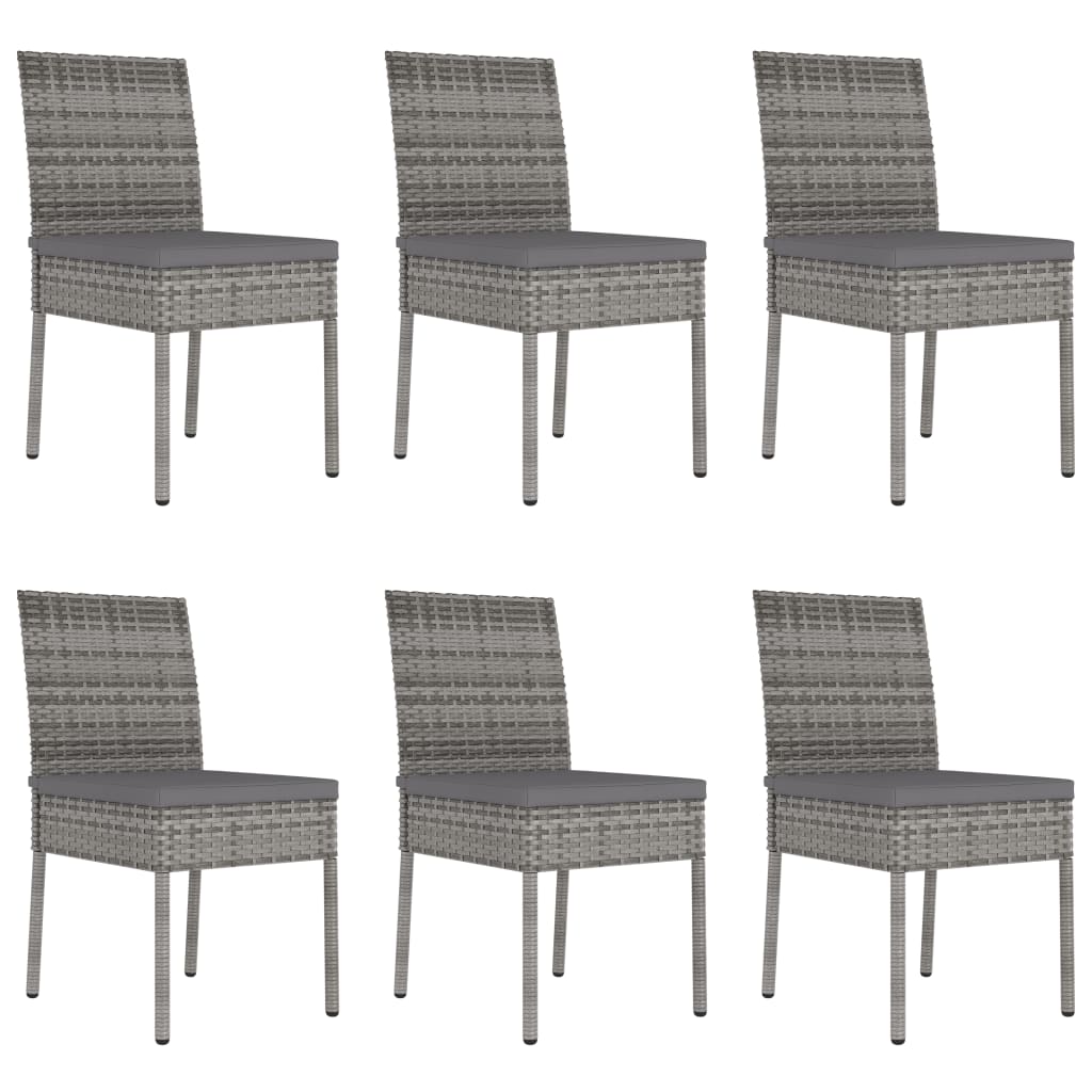 vidaXL Patio Dining Set Dining Table and Chairs Furniture Set Poly Rattan-42