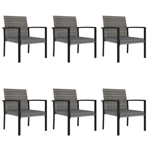 vidaXL Patio Dining Set Dining Table and Chairs Furniture Set Poly Rattan-13