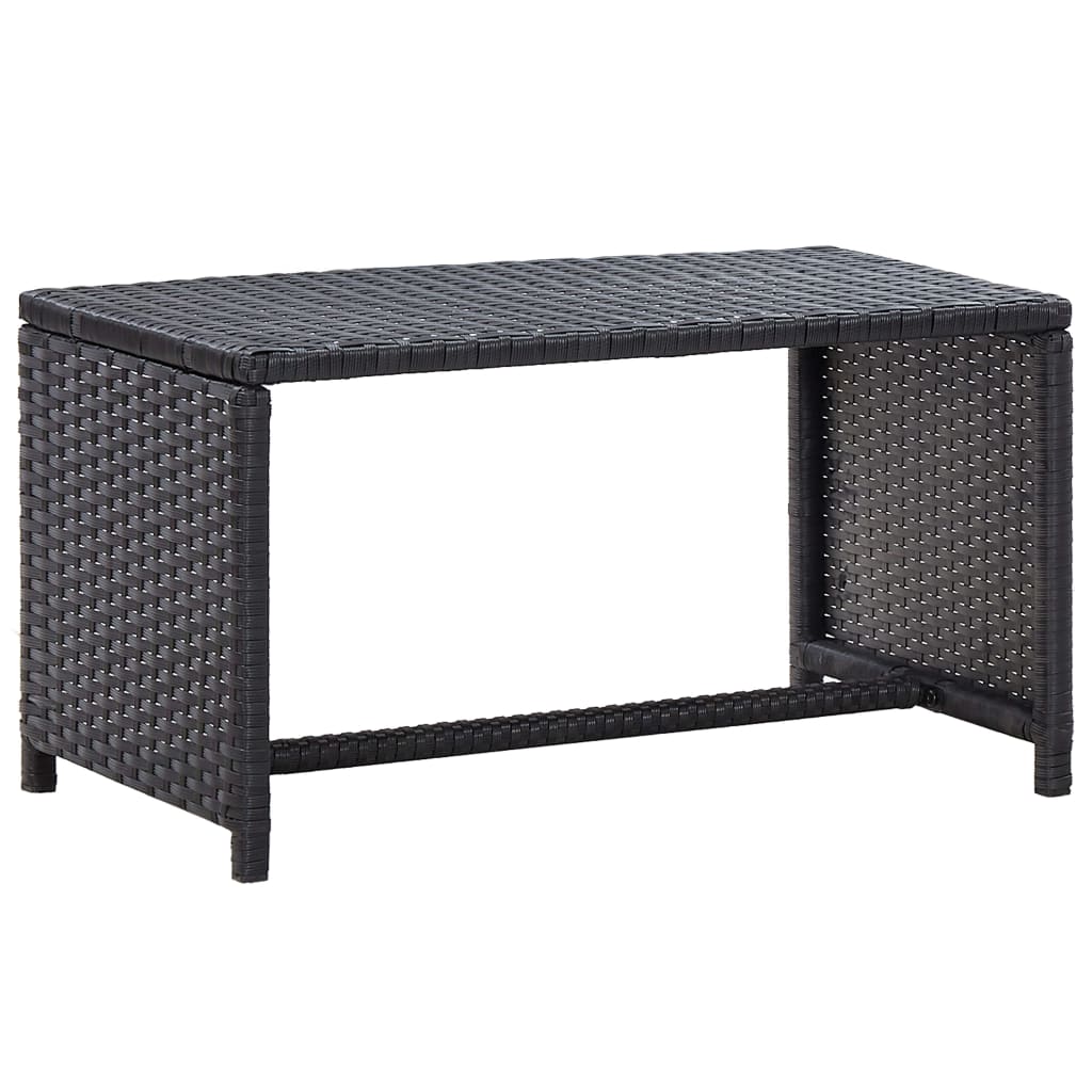 vidaXL Coffee Table End Table Lounge Sofa Table Outdoor Furniture Poly Rattan-11