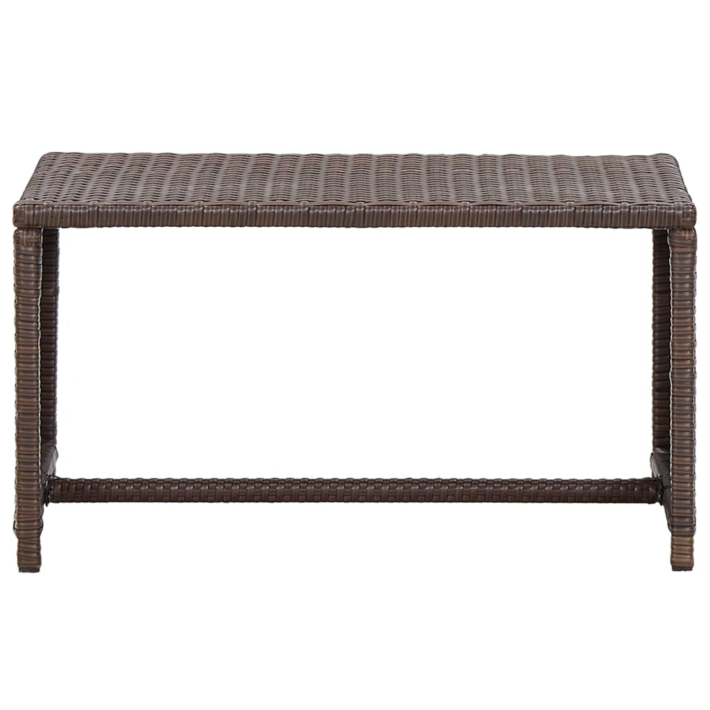 vidaXL Coffee Table End Table Lounge Sofa Table Outdoor Furniture Poly Rattan-19