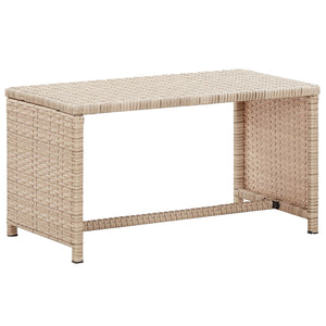 vidaXL Coffee Table End Table Lounge Sofa Table Outdoor Furniture Poly Rattan-24