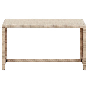 vidaXL Coffee Table End Table Lounge Sofa Table Outdoor Furniture Poly Rattan-0