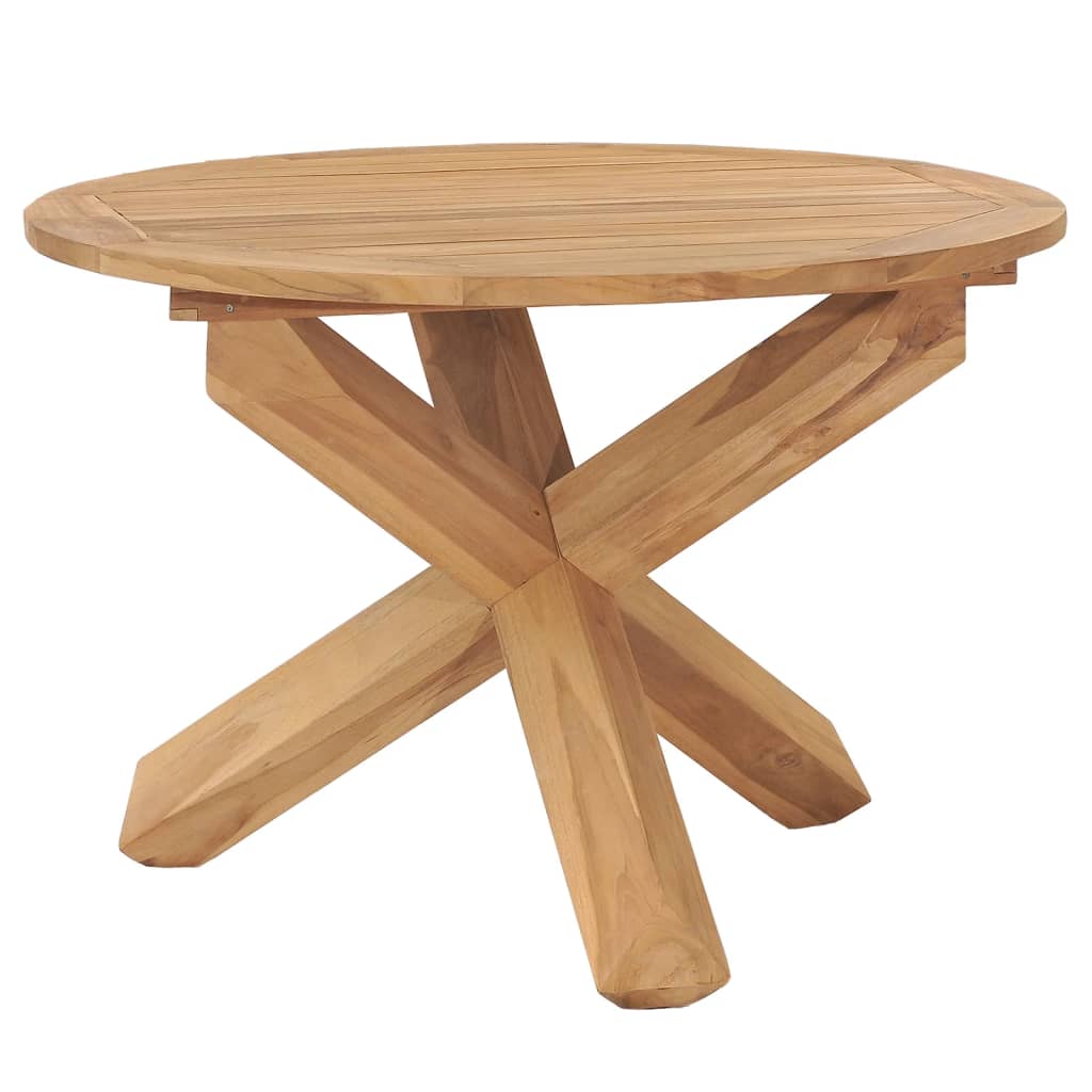 vidaXL Outdoor Side Table Patio Balcony Garden Porch End Table Solid Teak Wood-7