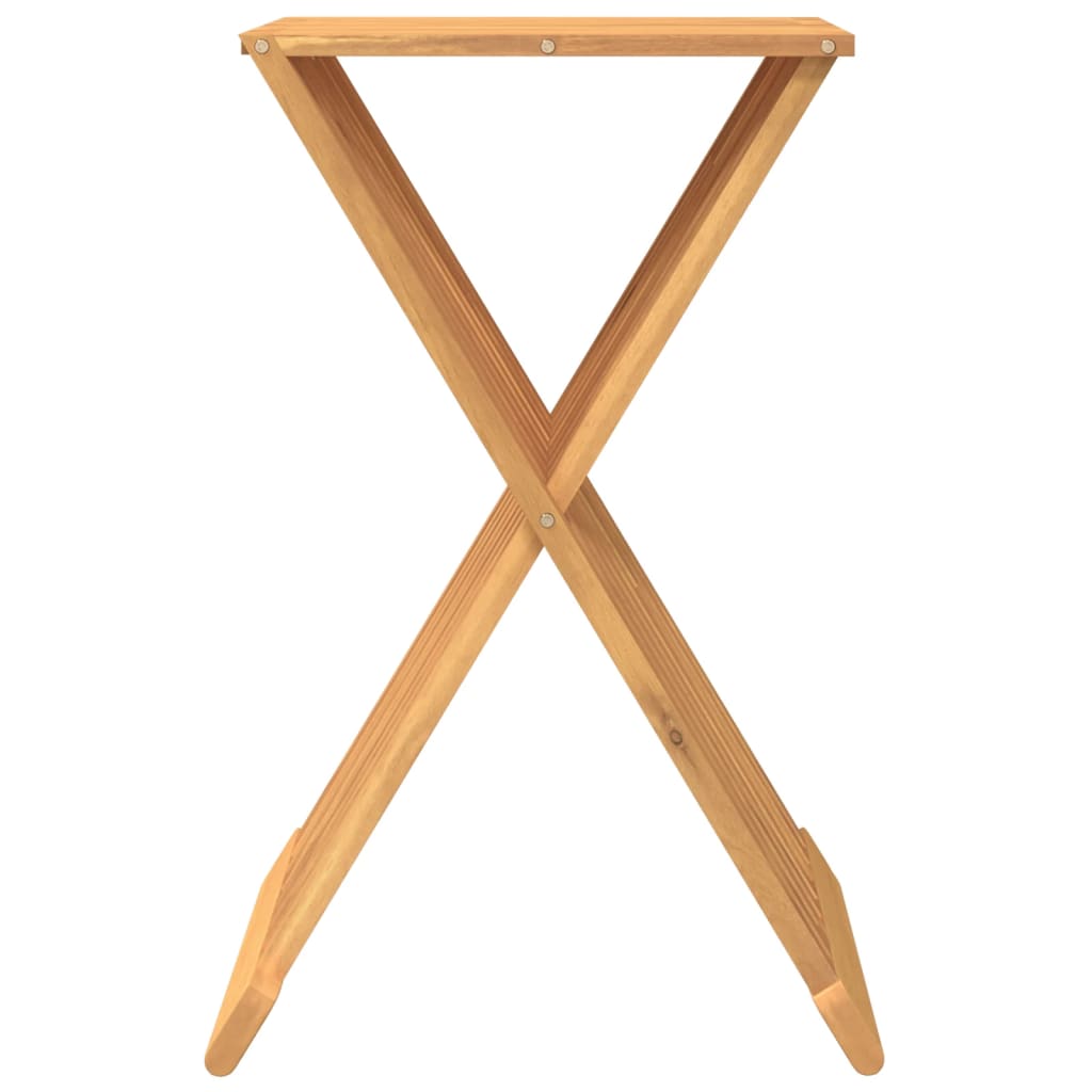 vidaXL Folding Stool 15.7"x12.8"x27.6" Solid Wood Teak-1